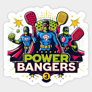 Pickleball POWER BANGERS Superheroes #2 Sticker